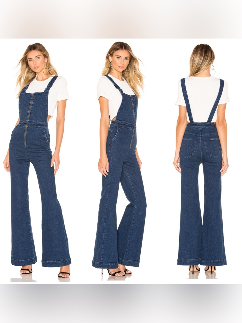 Rolla's Eastcoast Flare Overall in French Blue 24